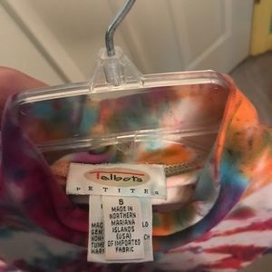 tie dye mock turtle neck